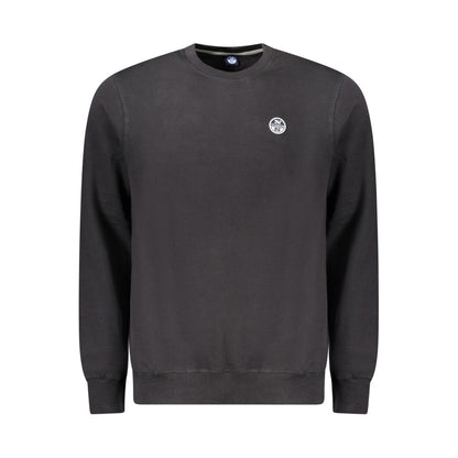 Sweatshirt by North Sails for men in cotton black features an enviable silhouette, showcasing a premium long-sleeve and refined crew neckline for a truly enviable finish.