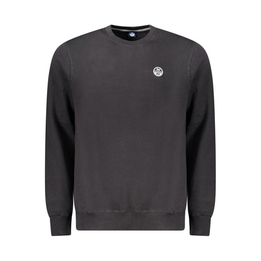Sweatshirt by North Sails for men in cotton black features an enviable silhouette, showcasing a premium long-sleeve and refined crew neckline for a truly enviable finish.