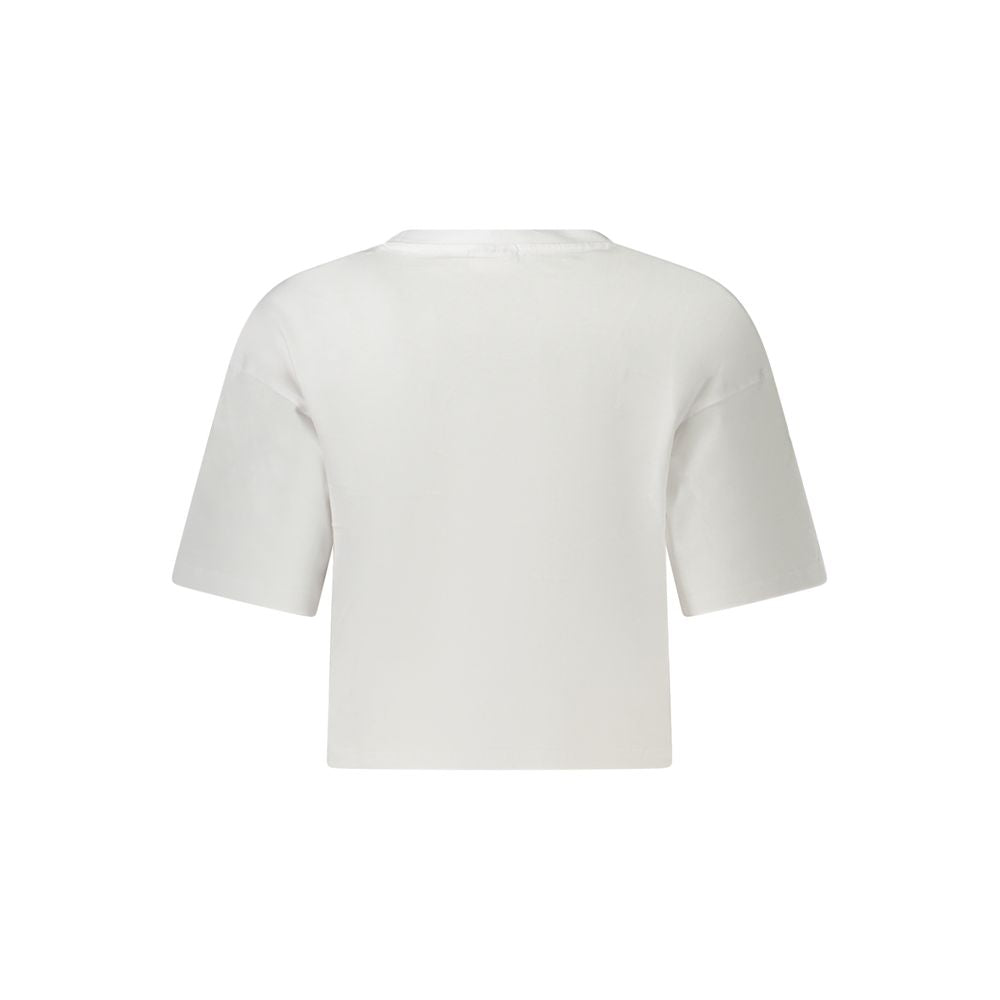 T-Shirt by Fila for women in organic cotton white & print features a plush silhouette, showcasing a sophisticated and for a truly plush finish.