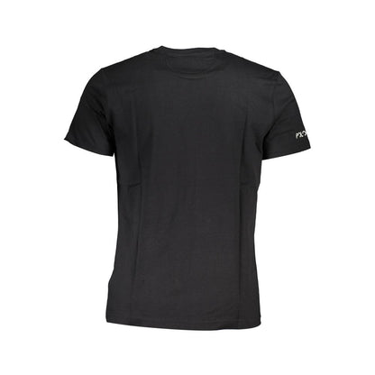 T-Shirt by La Martina for men in cotton black, signature & print showcases a fashionable silhouette, elegantly detailed with a fashionable and for a sophisticated, high-fashion look.