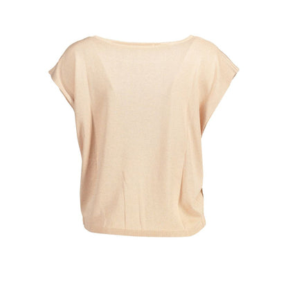 T-Shirt by Kocca for women in polyester & viscose pink features a plush silhouette, showcasing a sophisticated and for a truly plush finish.