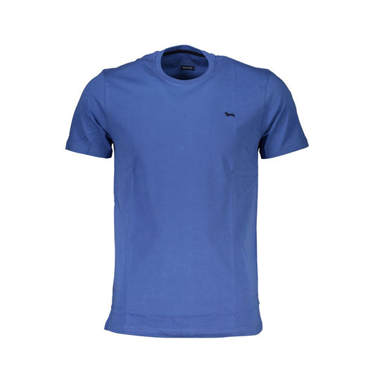 Harmont & Blaine Men's Short-Sleeve Crew Neck Cotton T-Shirt - Blue
