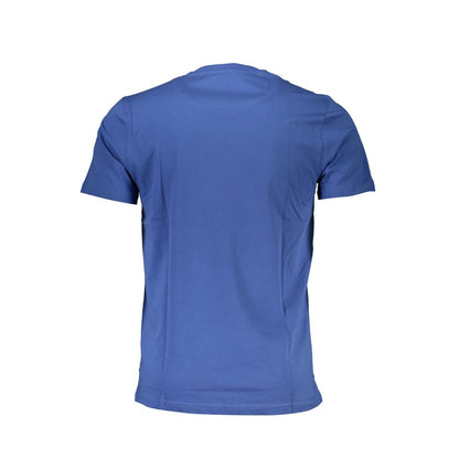 Harmont & Blaine Men's Short-Sleeve Crew Neck Cotton T-Shirt - Blue