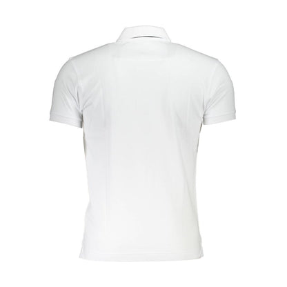 La Martina White Sophisticated Slim Fit Polo with Contrast Details