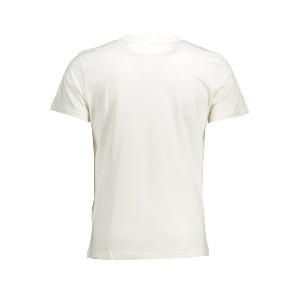T-Shirt by La Martina for men in cotton white & print features an on trend silhouette, perfectly showcasing a on trend and crew neckline for an elevated aesthetic.