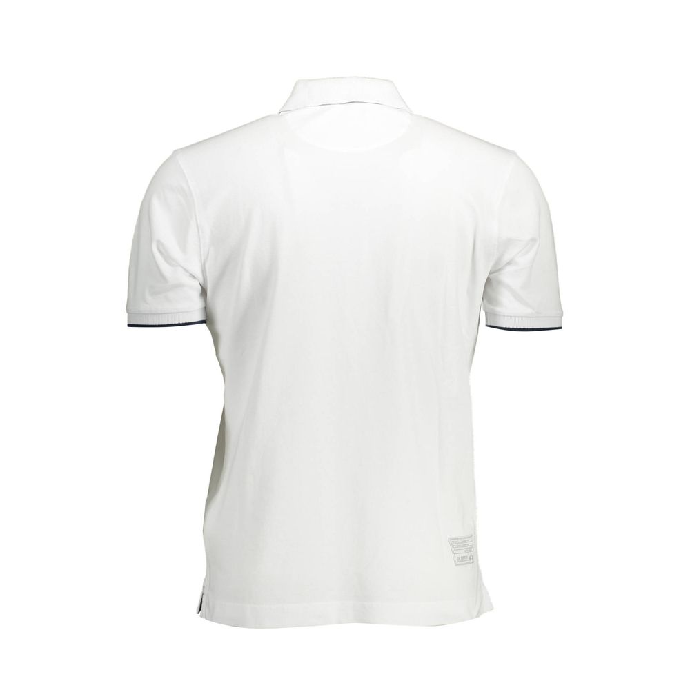 Polo Shirt by La Martina for men in cotton white presents a crisp silhouette, artfully detailed with a crisp and crisp .