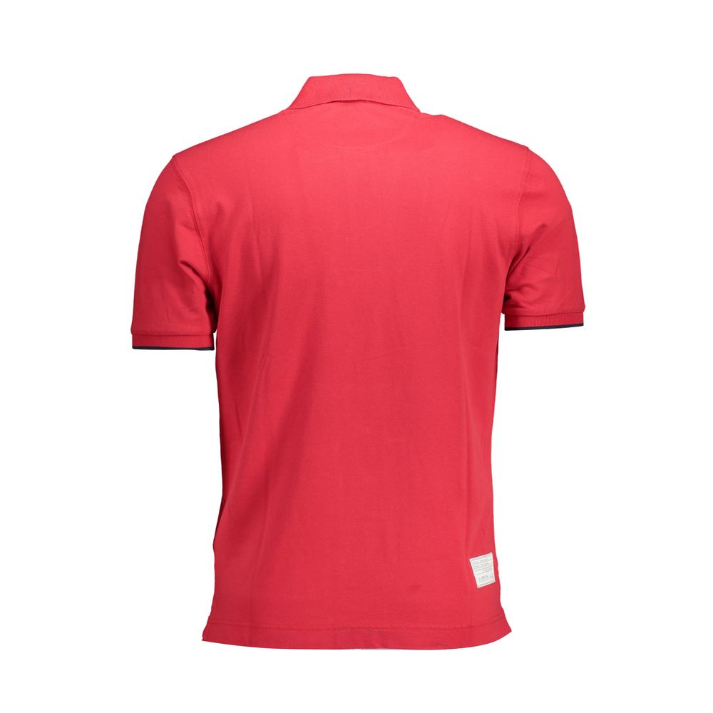 Polo Shirt by La Martina for men in stretch cotton pink & red presents a sleek silhouette, featuring a refined and for a sleek finish.