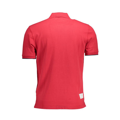 Polo Shirt by La Martina for men in stretch cotton pink & red presents a sleek silhouette, featuring a refined and for a sleek finish.