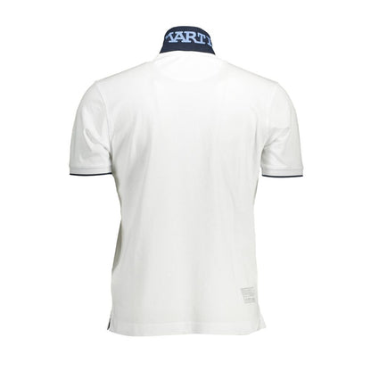 Polo Shirt by La Martina for men in cotton white presents a distinguished silhouette, showcasing a sophisticated and distinguished for a truly distinguished finish.
