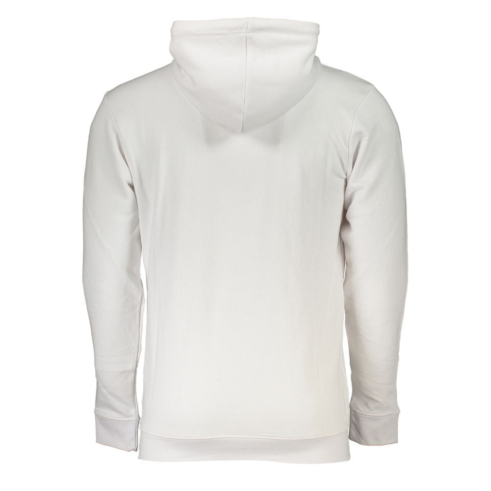 Hooded Sweatshirt Hoodie by Cavalli Class for men in cotton polyester white & print features a edgy silhouette, detailed with a edgy and for a refined finish.