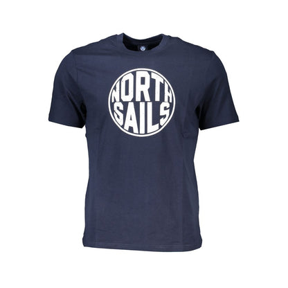 T-Shirt by North Sails for men in cotton blue & print features an edgy silhouette, meticulously detailed with a sophisticated and crew neckline for a truly edgy finish.