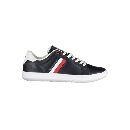 Sneakers by Tommy Hilfiger for men in polyester polyethylene leather blue features an sumptuous design from the Men's Fashion Polyester Polyethylene Leather Sneakers collection, highlighting a sumptuous fashion style for a premium, high-fashion look.
