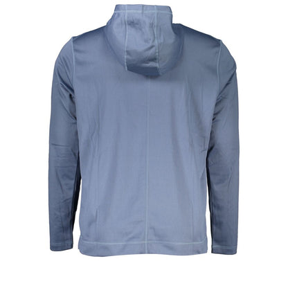Hooded Sweatshirt Hoodie by Calvin Klein for men in polyester blue & print features an avant-garde silhouette, showcasing a sophisticated and detail for a truly avant-garde finish.