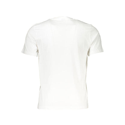 T-Shirt by North Sails for men in cotton white & print showcases a fashionable silhouette, elegantly detailed with a fashionable and crew neckline for a sophisticated, high-fashion look.