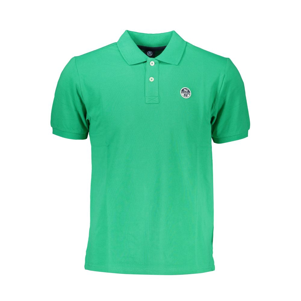 Polo Shirt by North Sails for men in cotton green presents a distinguished silhouette, showcasing a sophisticated and distinguished for a truly distinguished finish.