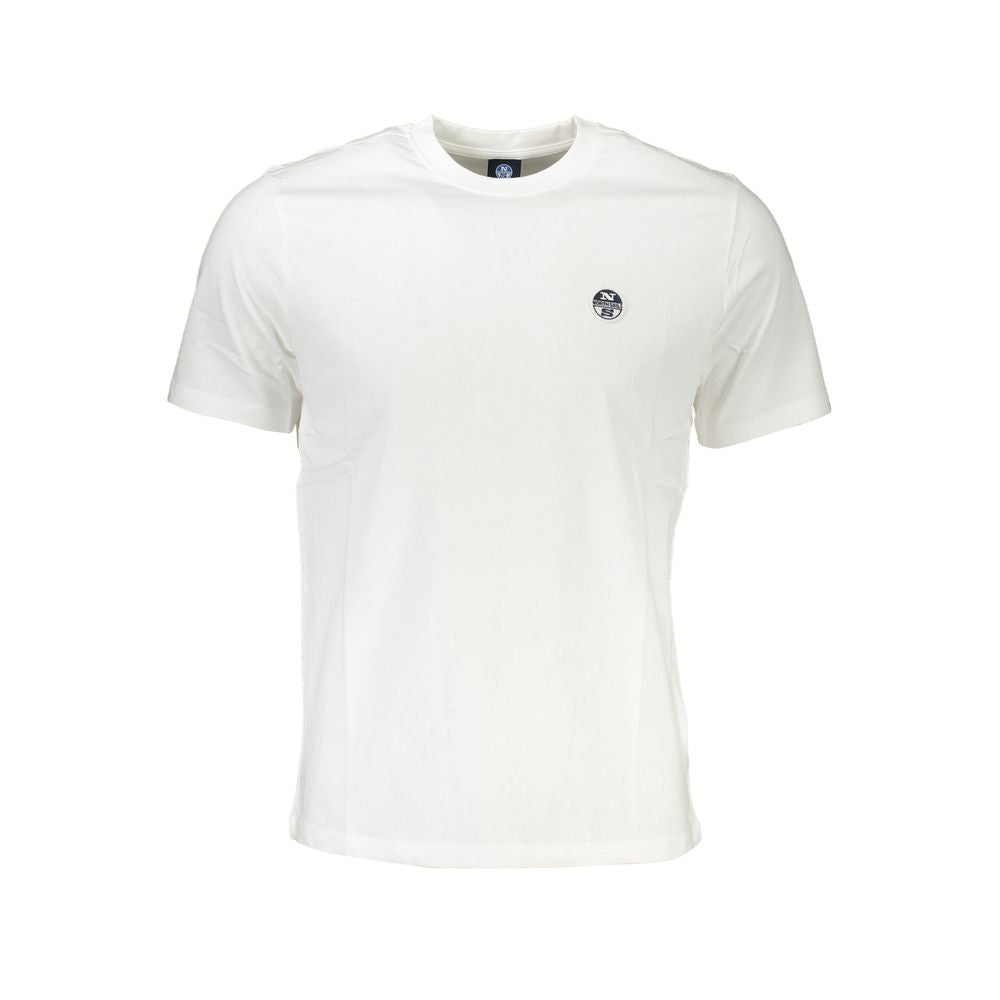 T-Shirt by North Sails for men in cotton white & print showcases a dramatic silhouette, elegantly detailed with a dramatic crew neckline and for a truly dramatic finish.