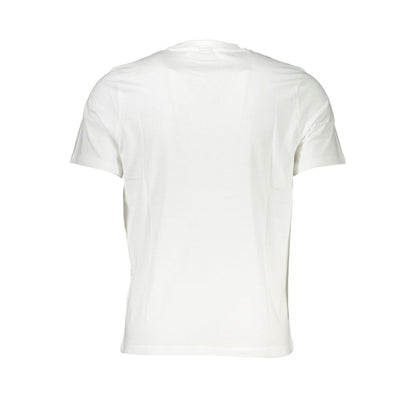 T-Shirt by North Sails for men in cotton white & print showcases a unassuming silhouette, artfully detailed with a refined crew neckline and unassuming for a sophisticated, contemporary look.