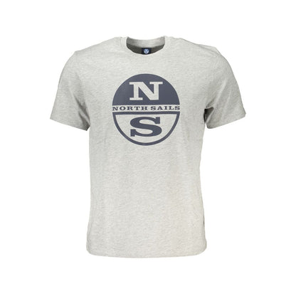 T-Shirt by North Sails for men in viscose cotton brown, gray & print features an edgy silhouette, meticulously detailed with a sophisticated and for a truly edgy finish.