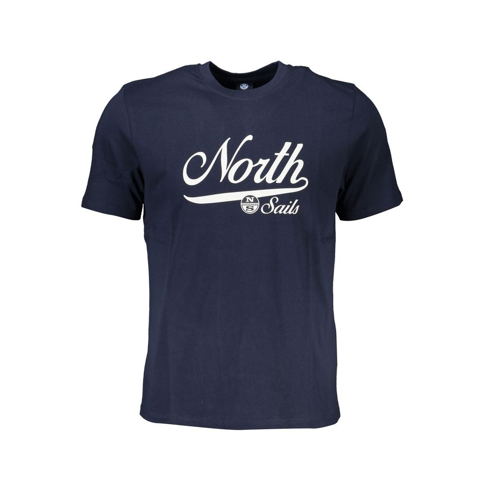 T-Shirt by North Sails for men in cotton blue & print showcases a dramatic silhouette, elegantly detailed with a dramatic crew neckline and for a truly dramatic finish.