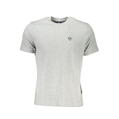 T-Shirt by North Sails for men in viscose cotton gray showcases a unassuming silhouette, artfully detailed with a refined crew neckline and unassuming short-sleeve for a sophisticated, contemporary look.