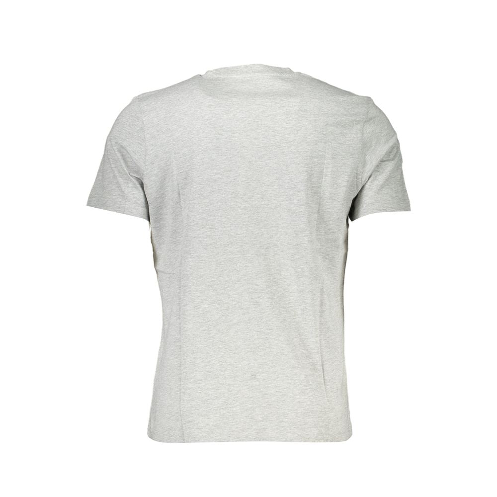 T-Shirt by North Sails for men in viscose cotton gray showcases a fashionable silhouette, elegantly detailed with a fashionable and crew neckline for a sophisticated, high-fashion look.