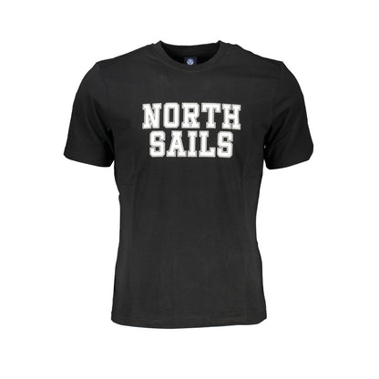 T-Shirt by North Sails for men in cotton black & print showcases a dramatic silhouette, elegantly detailed with a dramatic crew neckline and for a truly dramatic finish.
