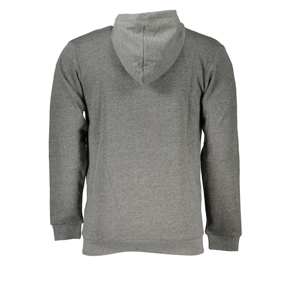 Hooded Sweatshirt Hoodie by Sergio Tacchini for men in cotton polyester brown, gray & signature showcases a city-ready silhouette, artfully detailed with a signature and for a city-ready finish.