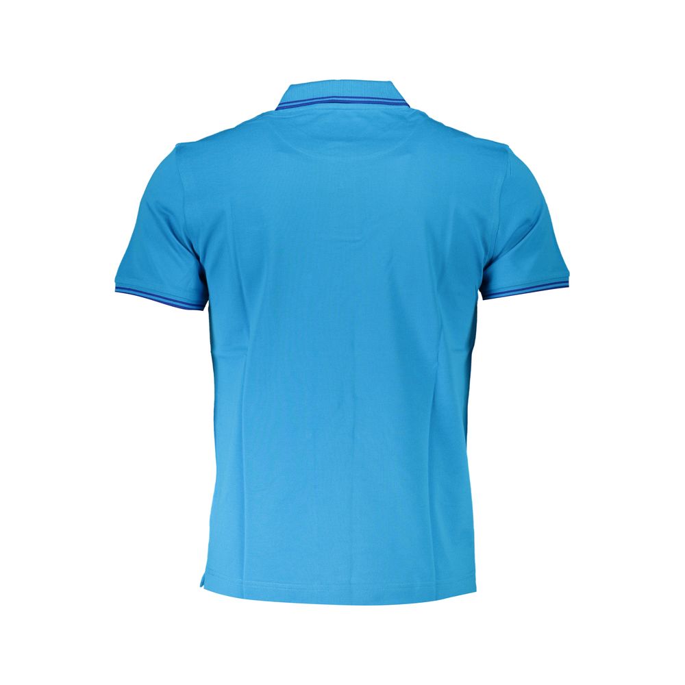 Polo Shirt by Harmont & Blaine for men in cotton light-blue & signature showcases a sharp silhouette, detailed with a refined and sharp for a sophisticated finish.