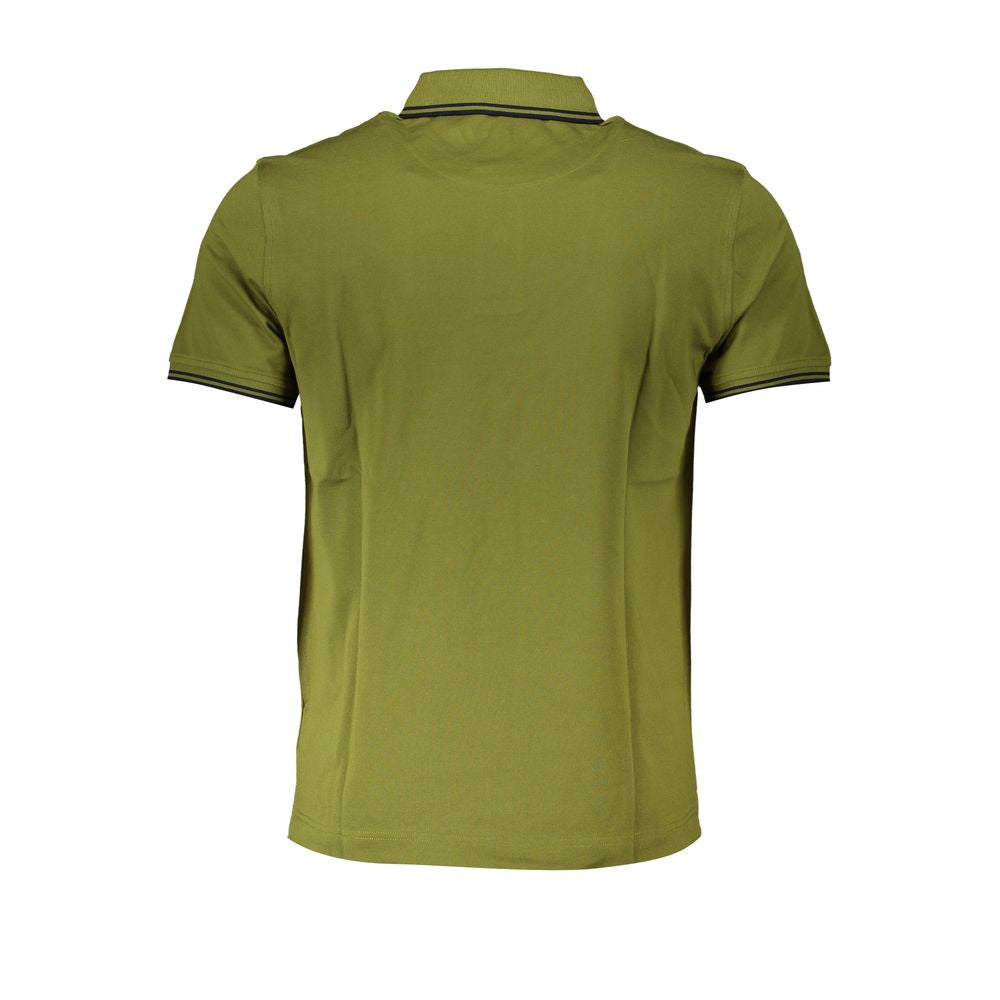 Polo Shirt by Harmont & Blaine for men in cotton green & signature presents a distinguished silhouette, showcasing a sophisticated and distinguished for a truly distinguished finish.