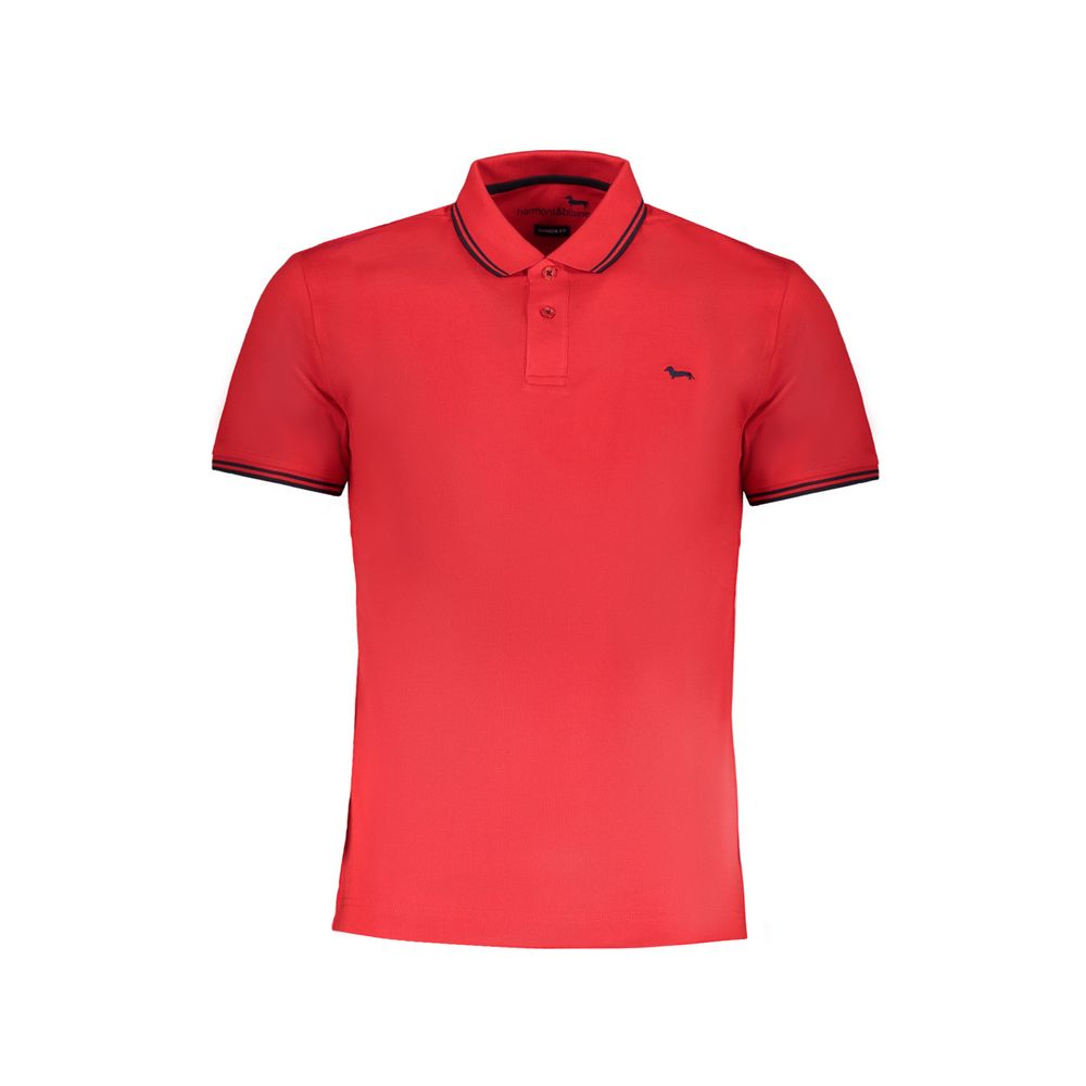 Polo Shirt by Harmont & Blaine for men in cotton red presents a distinguished silhouette, showcasing a sophisticated and distinguished for a truly distinguished finish.