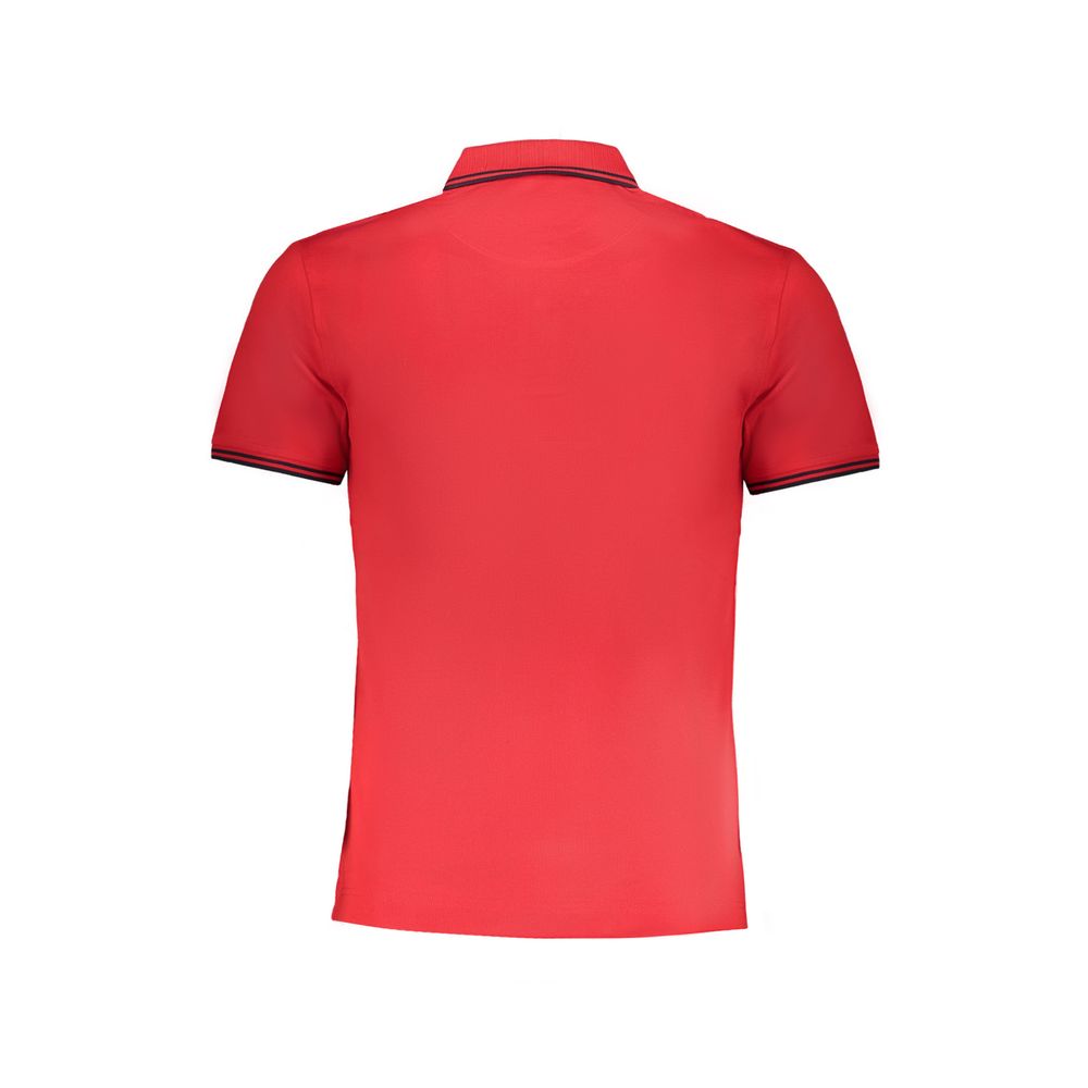 Polo Shirt by Harmont & Blaine for men in cotton red showcases a sharp silhouette, detailed with a refined and sharp for a sophisticated finish.