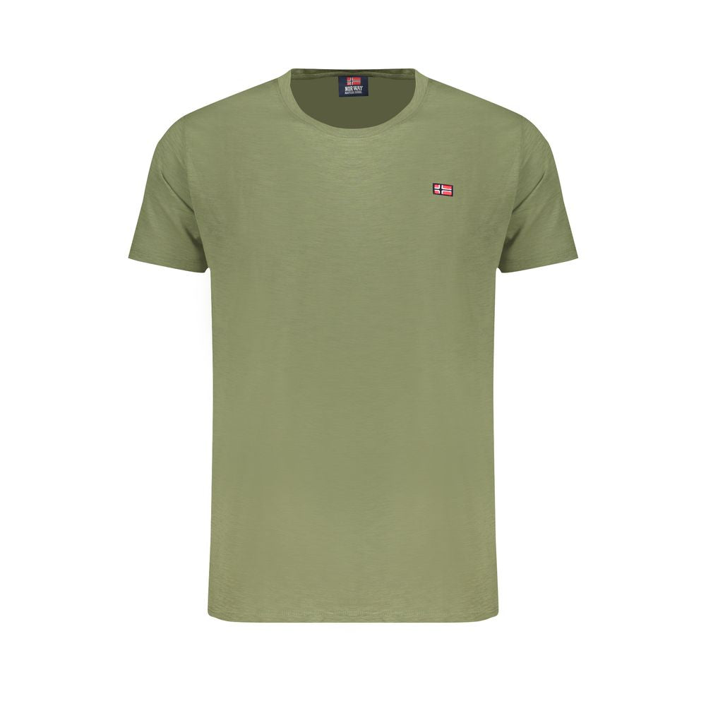 T-Shirt by Norway 1963 for men in stretch cotton blue & green showcases a chic silhouette, artfully detailed with a chic and for a chic finish.