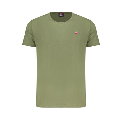 T-Shirt by Norway 1963 for men in stretch cotton blue & green showcases a chic silhouette, artfully detailed with a chic and for a chic finish.