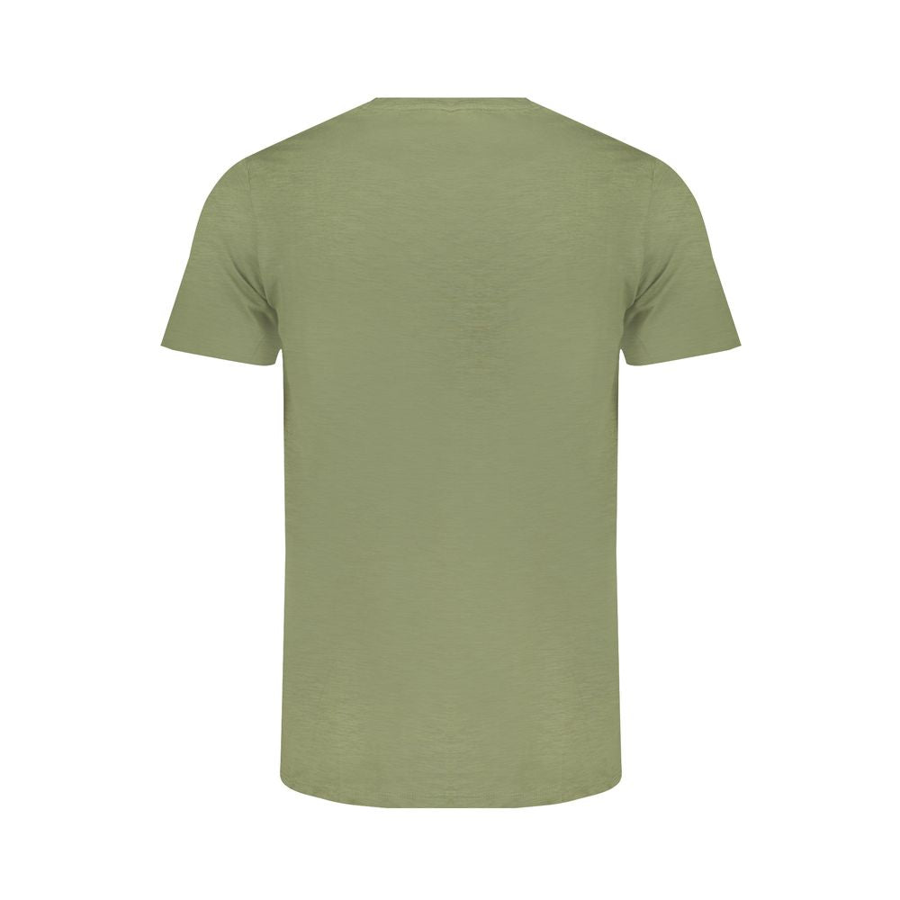 T-Shirt by Norway 1963 for men in stretch cotton blue & green features an edgy silhouette, meticulously detailed with a sophisticated and for a truly edgy finish.