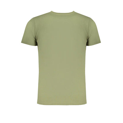T-Shirt by Norway 1963 for men in cotton green & print features a plush silhouette, showcasing a sophisticated and for a truly plush finish.