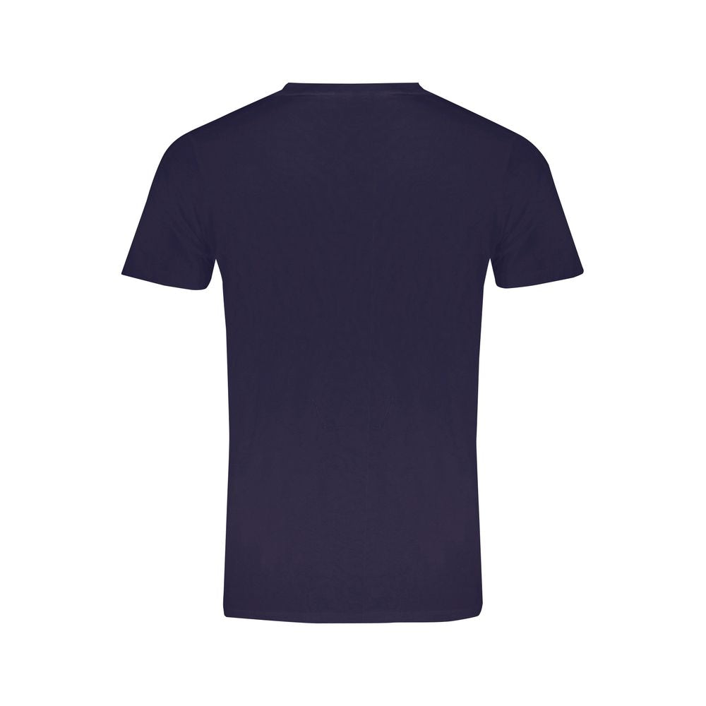 T-Shirt by Norway 1963 for men in cotton blue & print features an on trend silhouette, perfectly showcasing a on trend and crew neckline for an elevated aesthetic.