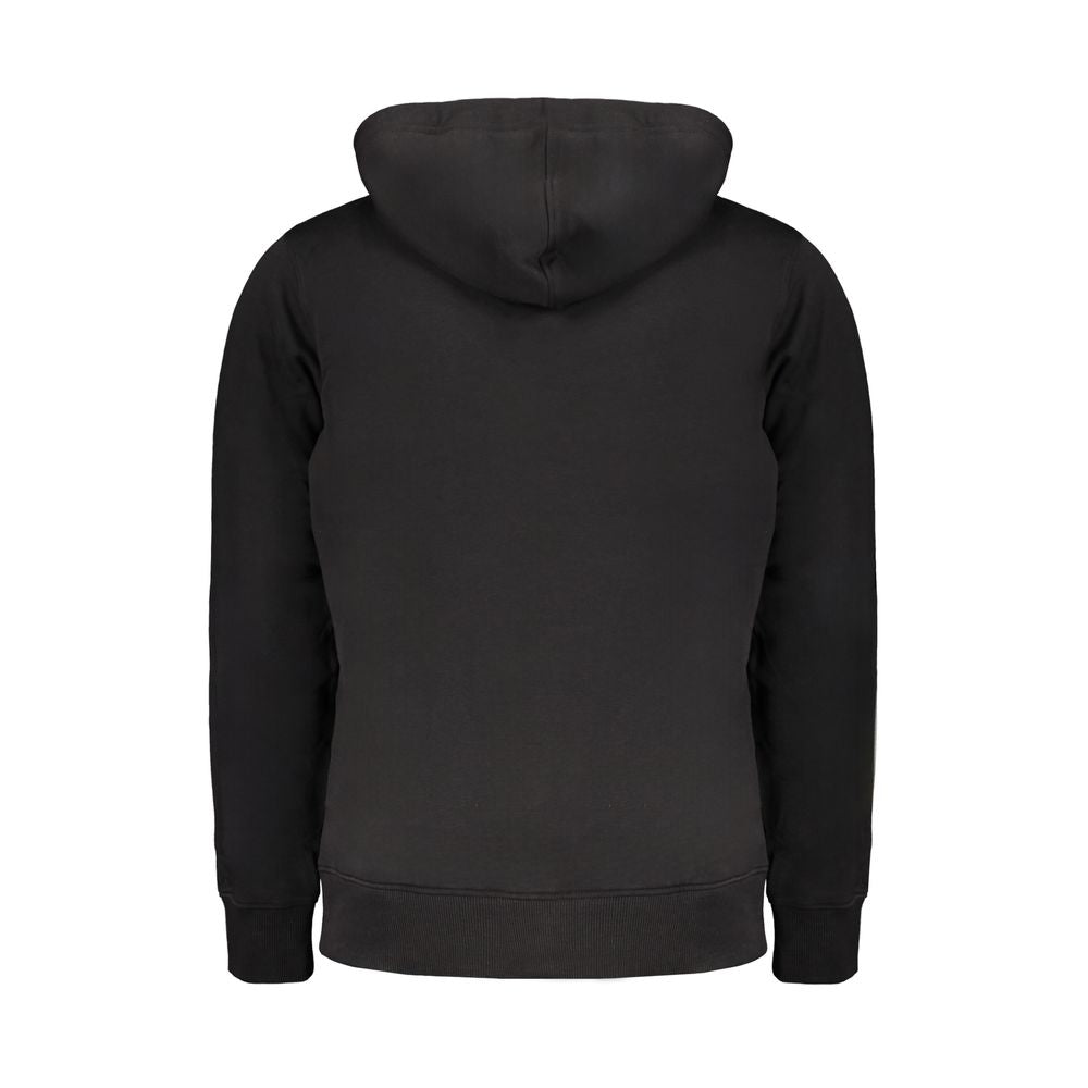 Hooded Sweatshirt Hoodie by Calvin Klein for men in cotton black features an avant-garde silhouette, showcasing a sophisticated and detail for a truly avant-garde finish.