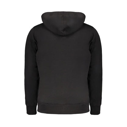Hooded Sweatshirt Hoodie by Calvin Klein for men in cotton black features an avant-garde silhouette, showcasing a sophisticated and detail for a truly avant-garde finish.