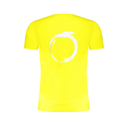 T-Shirt by Trussardi for men in cotton yellow & print showcases a unassuming silhouette, artfully detailed with a refined crew neckline and unassuming for a sophisticated, contemporary look.