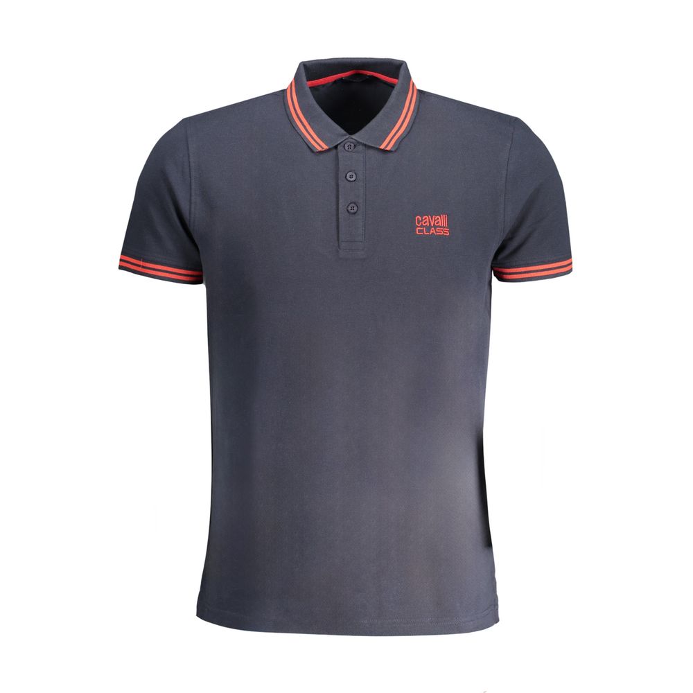 This Polo Shirt by Cavalli Class for men in cotton blue presents a flawless silhouette, showcasing flawless detailing and a refined for a truly flawless aesthetic.