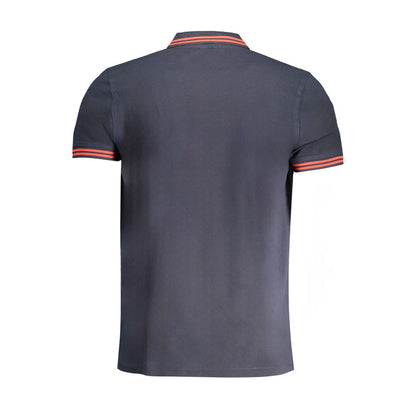 Polo Shirt by Cavalli Class for men in cotton blue showcases a enviable silhouette, featuring a refined and for a enviable finish.