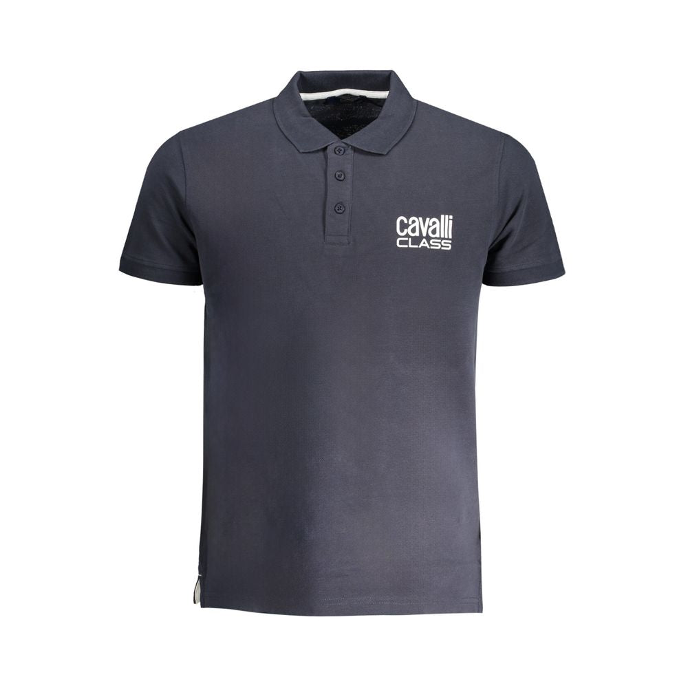 This Polo Shirt by Cavalli Class for men in cotton blue & print presents a flawless silhouette, showcasing flawless detailing and a refined for a truly flawless aesthetic.