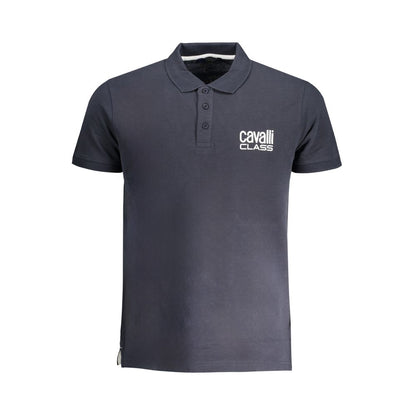 This Polo Shirt by Cavalli Class for men in cotton blue & print presents a flawless silhouette, showcasing flawless detailing and a refined for a truly flawless aesthetic.