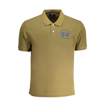 Polo Shirt by La Martina for men in cotton green features a eye catching silhouette, showcasing a refined and for a eye catching finish.