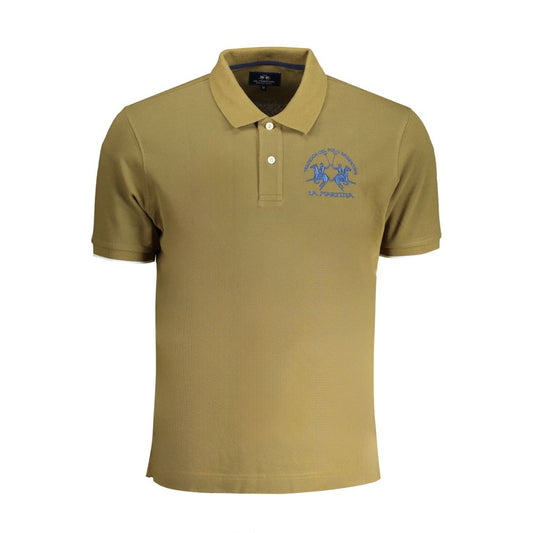 Polo Shirt by La Martina for men in cotton green features a eye catching silhouette, showcasing a refined and for a eye catching finish.