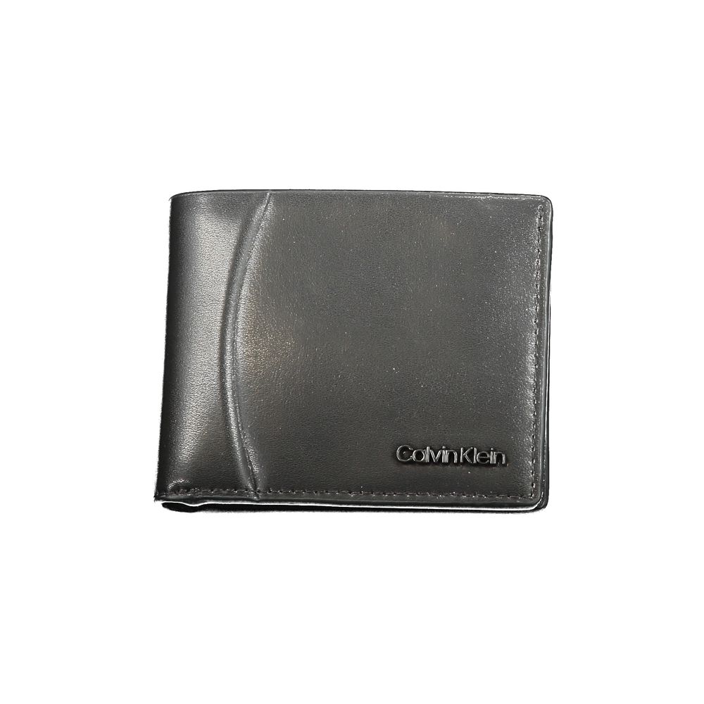 Calvin Klein Leather Cardholder Wallet - Black