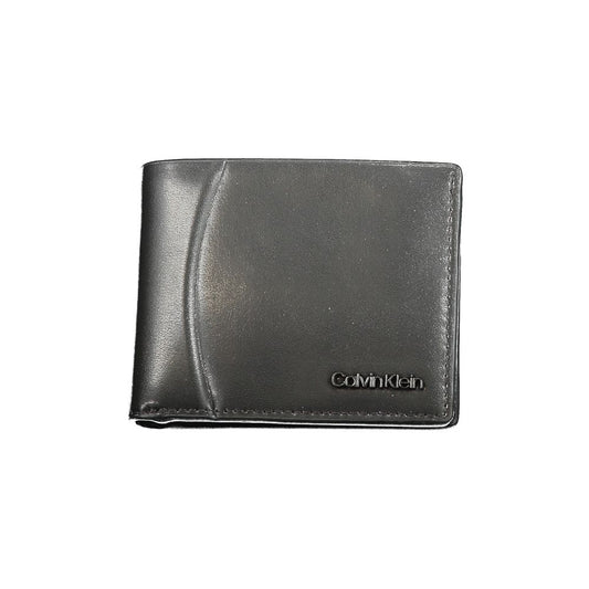 Calvin Klein Leather Cardholder Wallet - Black