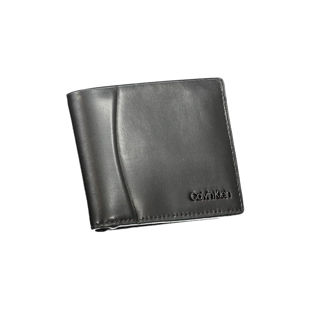 Calvin Klein Leather Cardholder Wallet - Black