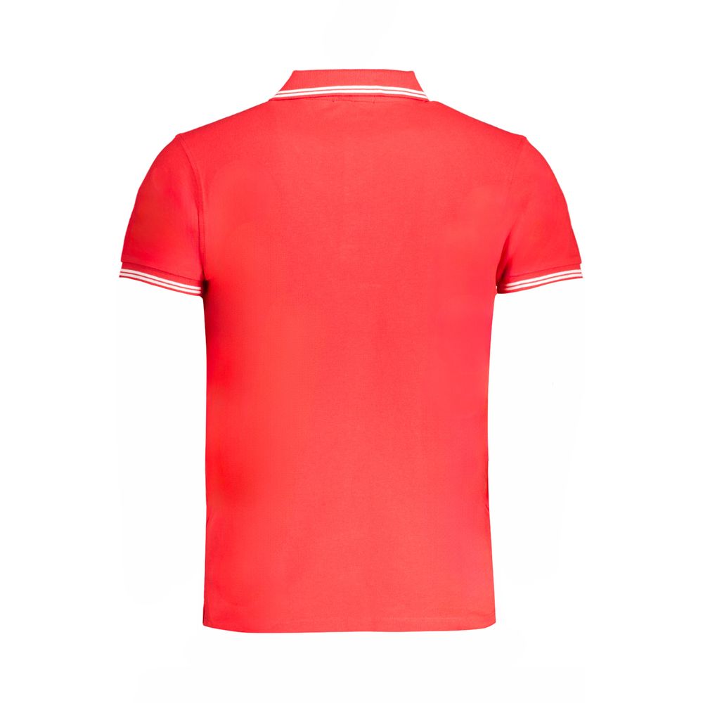 Polo Shirt by Cavalli Class for men in cotton red showcases a enviable silhouette, featuring a refined and for a enviable finish.