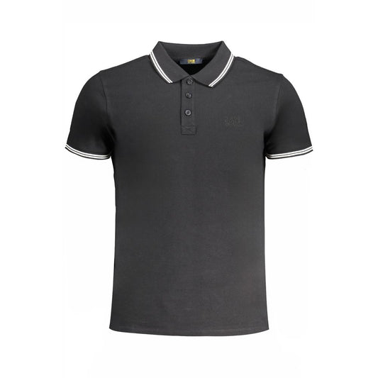 Polo Shirt by Cavalli Class for men in cotton black presents a distinguished silhouette, showcasing a sophisticated and distinguished for a truly distinguished finish.